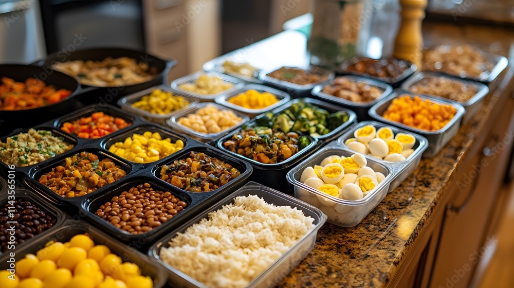 Diverse Healthy Food Ingredients on Display Diverse Healthy Food Ingredients on Display