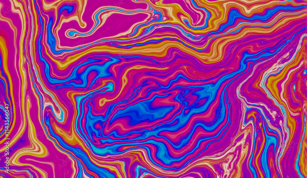 Psychedelic abstract art with vivid swirls of pink, blue, yellow, and orange, forming dynamic waves and fluid patterns. Psychedelic abstract art with vivid swirls of pink, blue, yellow, and orange, forming dynamic waves and fluid patterns.