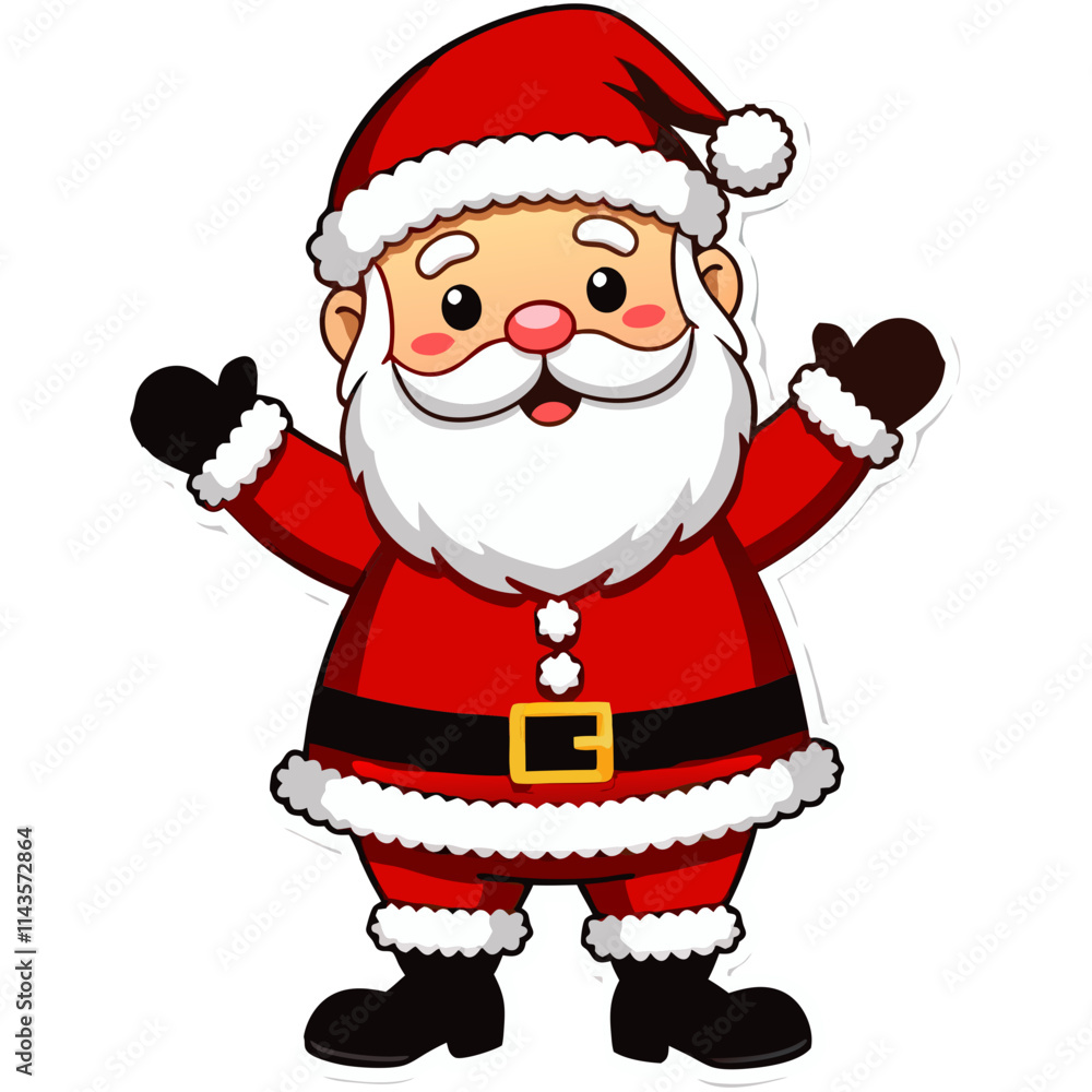 merry christmas santa greetings you illustration