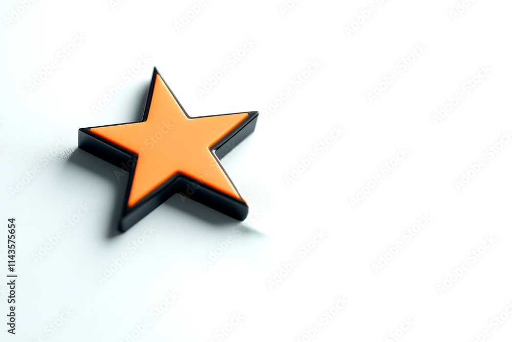 A simple, stylized orange star with a black outline, positioned against a light background, creating a striking visual contrast. A simple, stylized orange star with a black outline, positioned against a light background, creating a striking visual contrast.