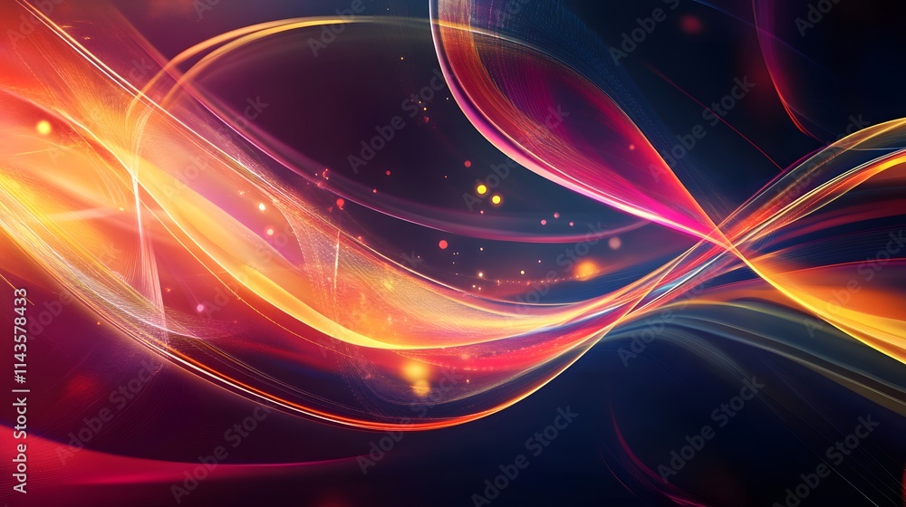 Abstract Waves of Light Energy Flowing Dynamically Abstract Waves of Light Energy Flowing Dynamically
