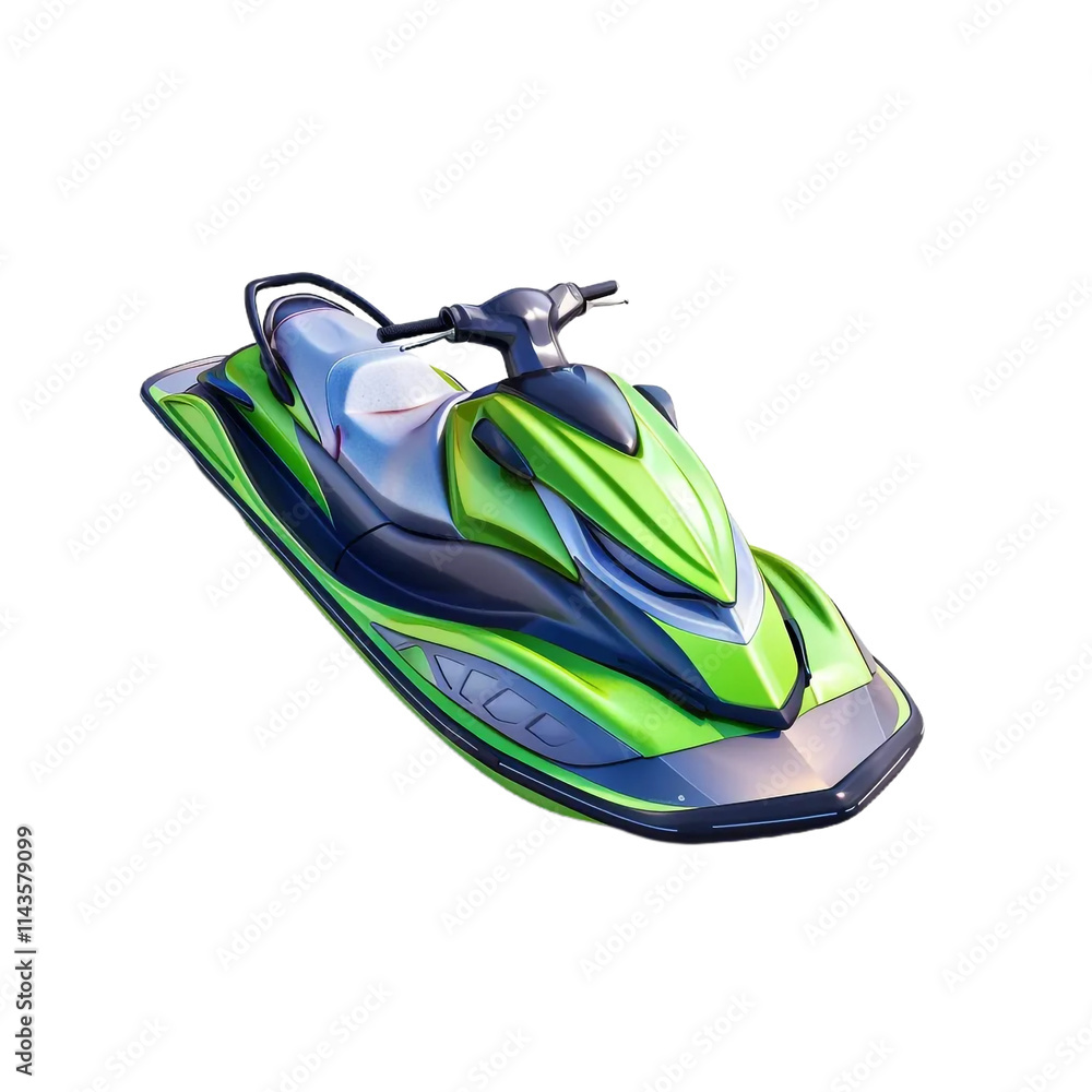 Jet Ski Icon on Transparent Background Jet Ski Icon on Transparent Background