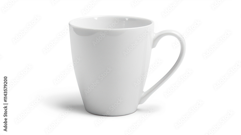 Simple mug on a white background, minimal design with soft lighting, ideal for a contemporary feel Simple mug on a white background, minimal design with soft lighting, ideal for a contemporary feel