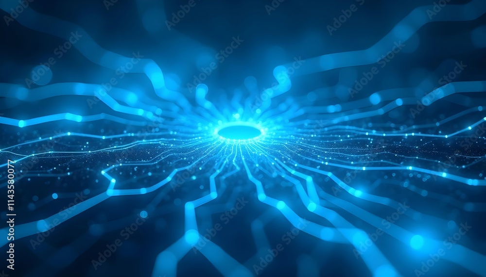 Blue technology, energy pulse, future technology, photosensitive flow Blue technology, energy pulse, future technology, photosensitive flow