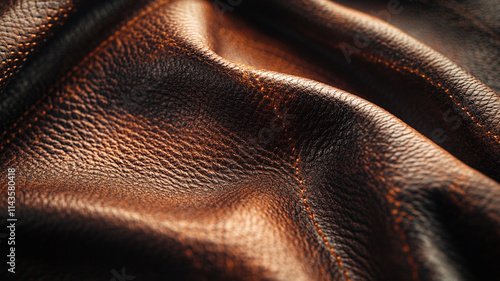 Luxurious Brown Leather Texture 