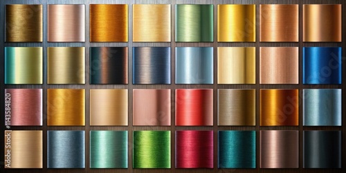 High-resolution photos showcasing a stunning gradient of metallic colors under low light conditions.
