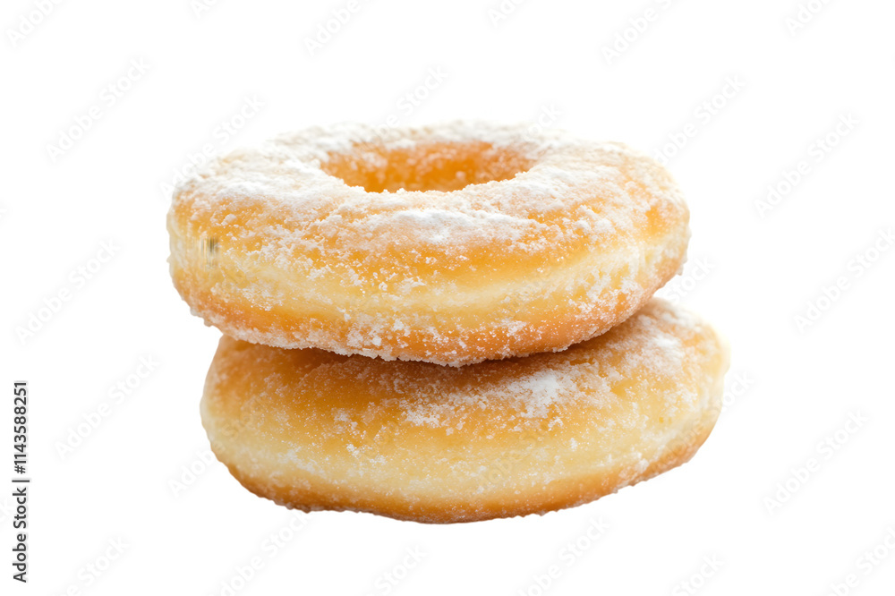 Fresh donuts isolated on transparent background, cut out, PNG Fresh donuts isolated on transparent background, cut out, PNG