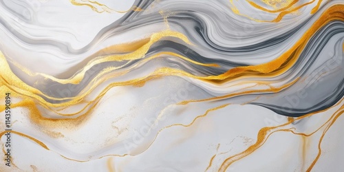 Elegant white gold marble texture design.