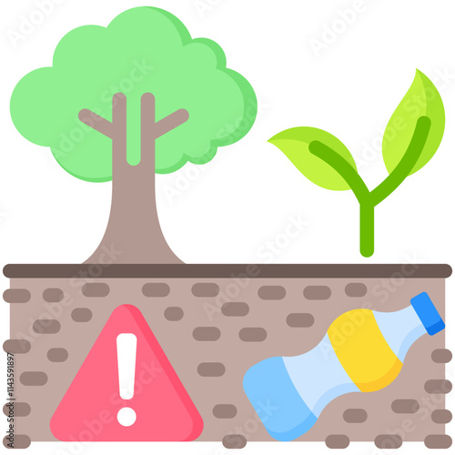 Soil Pollution Icon