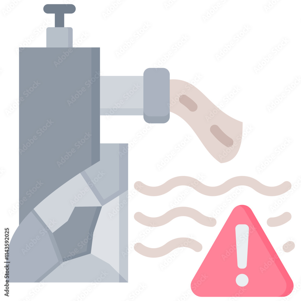 Fototapeta premium Water Pollution Icon
