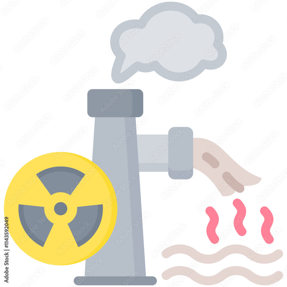 Radioactive Pollution Icon Radioactive Pollution Icon