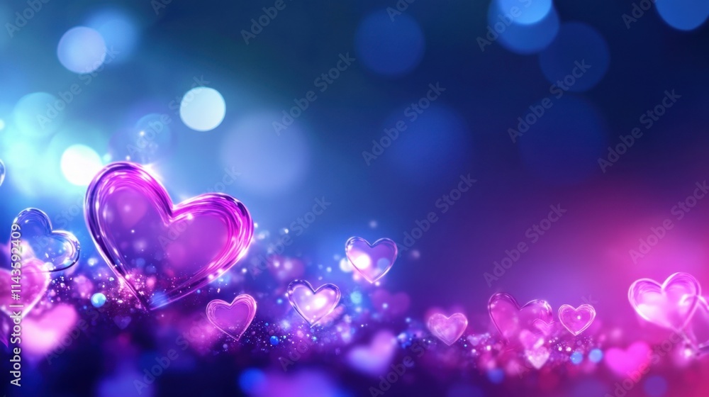 Vibrant bokeh background for Valentine's Day. Vibrant bokeh background for Valentine's Day.
