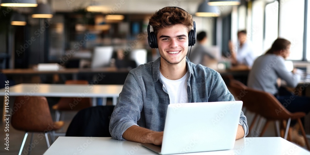 Creative workspace enhances productivity for busy interns. Creative workspace enhances productivity for busy interns.