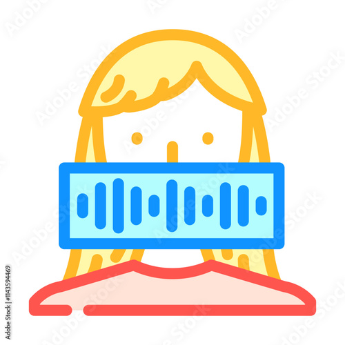 speech waveform natural language processing nlp color icon vector. speech waveform natural language processing nlp sign. isolated symbol illustration
