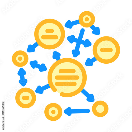 semantic web natural language processing nlp color icon vector. semantic web natural language processing nlp sign. isolated symbol illustration