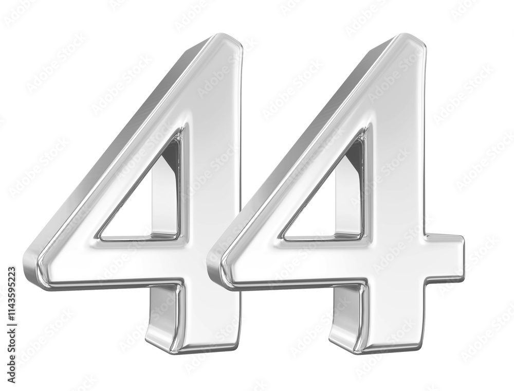 Silver Number 44 Silver Number 44