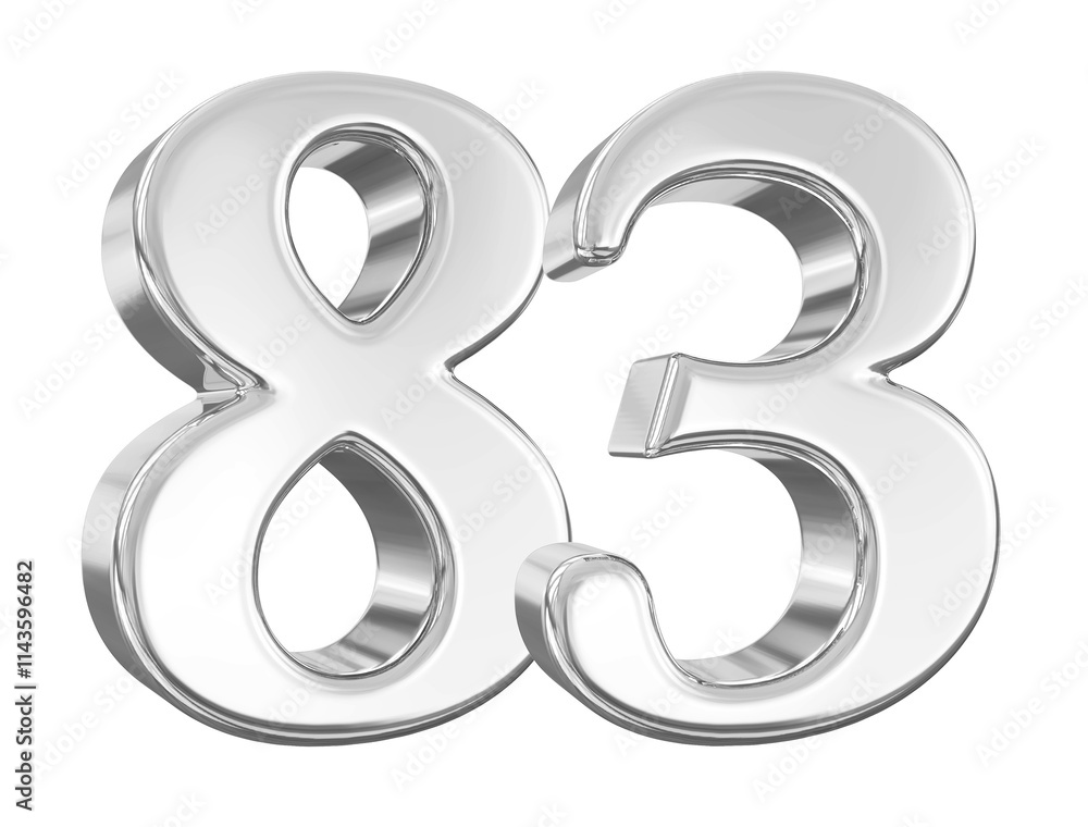 Silver Number 83 Silver Number 83