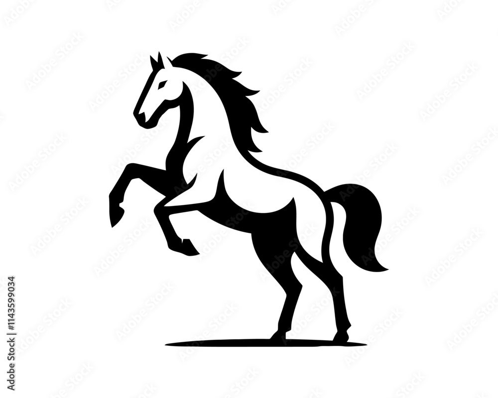 Horse logo design icon symbol vector illustration. Horse silhouette logo. Animal logo. Horse logo design icon symbol vector illustration. Horse silhouette logo. Animal logo.