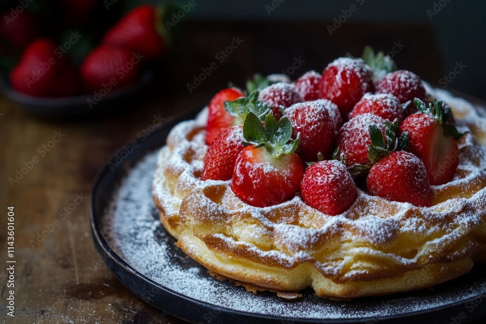 Strawberry Waffle Dessert - A Sweet Treat Strawberry Waffle Dessert - A Sweet Treat