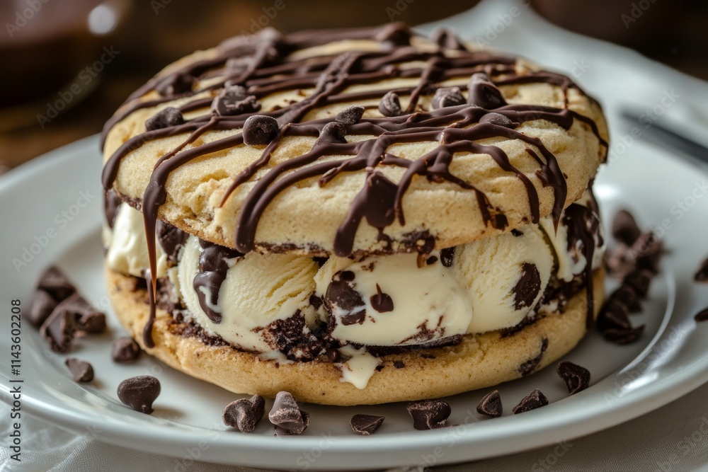 Chocolate Chip Cookie Dough Ice Cream Sandwich Chocolate Chip Cookie Dough Ice Cream Sandwich