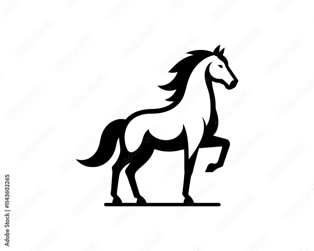 Horse logo design icon symbol vector illustration. Horse silhouette logo. Animal logo. Horse logo design icon symbol vector illustration. Horse silhouette logo. Animal logo.