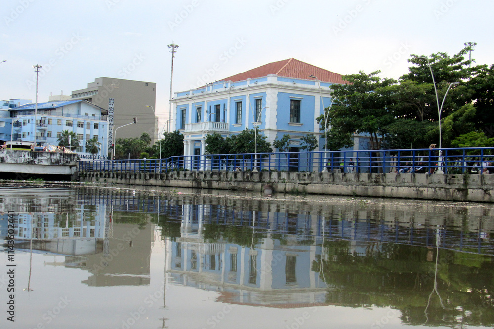 Obraz premium Barranquilla, Colombia - Nov 23, 2024 : The old and historical building of 