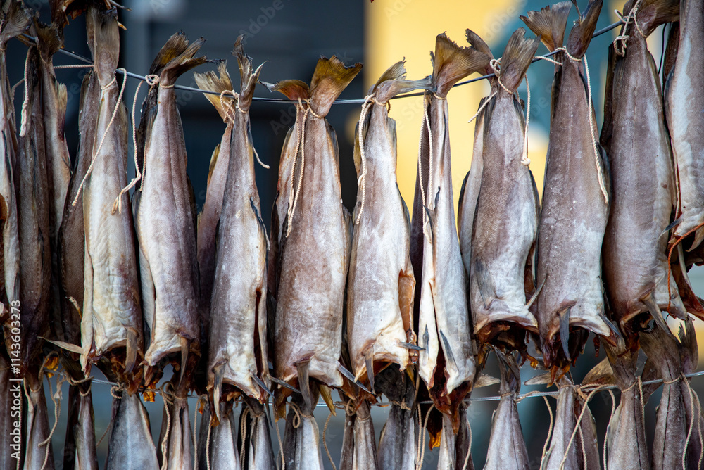 Fototapeta premium Air-Dried Fermented Fish - Faroe Islands