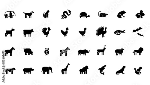 silhouettes of animals