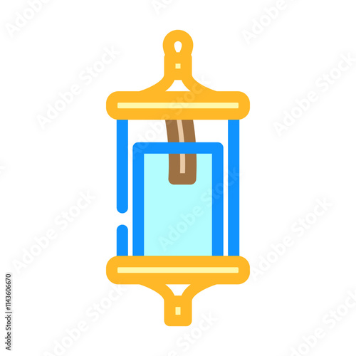 water sampling bottle world ocean color icon vector. water sampling bottle world ocean sign. isolated symbol illustration