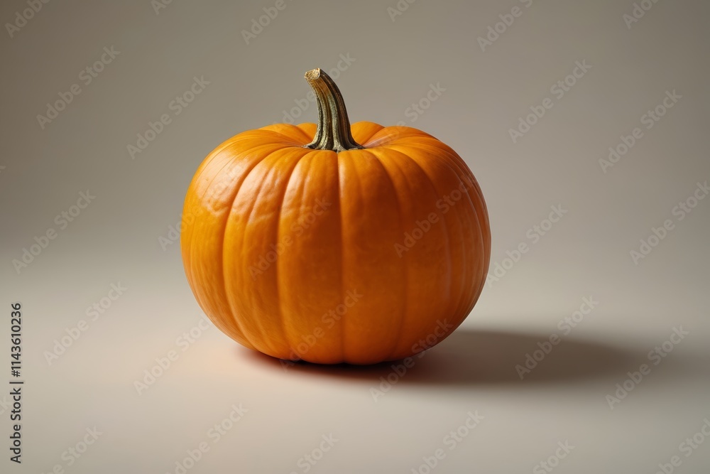 there is a small orange pumpkin sitting on a table there is a small orange pumpkin sitting on a table