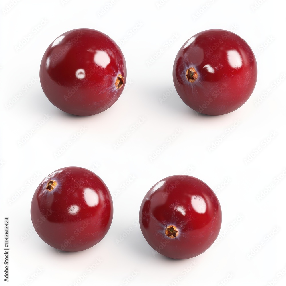 cranberries isolated on white background cranberries isolated on white background