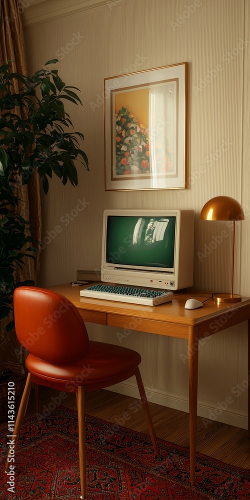 custom made wallpaper toronto digitalRetro tech setup featuring floppy disks and contemporary accessories
