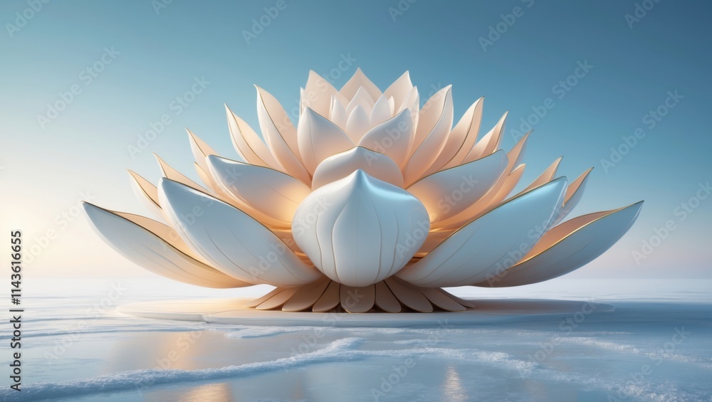 Fototapeta premium white lotus flower