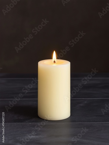 Wallpaper Mural Lighting a candle for serenity home setting photography minimalist close-up Torontodigital.ca