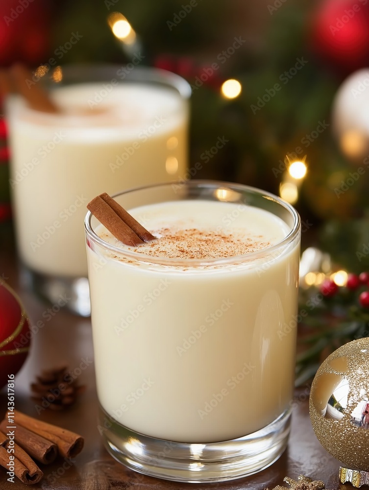 Cozy holiday gathering festive eggnog delight and seasonal treats photography Cozy holiday gathering festive eggnog delight and seasonal treats photography