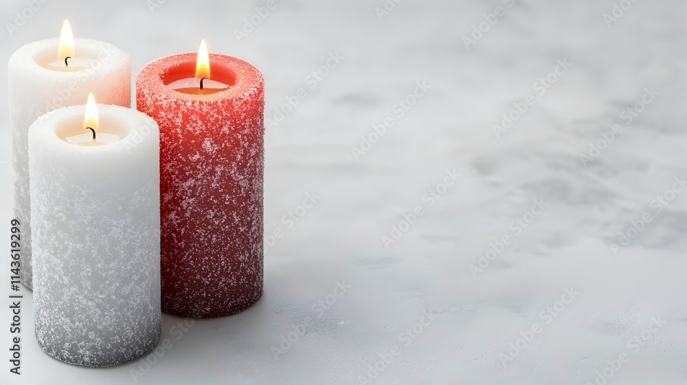 Soft Glow of Candles on a Subtle Background
