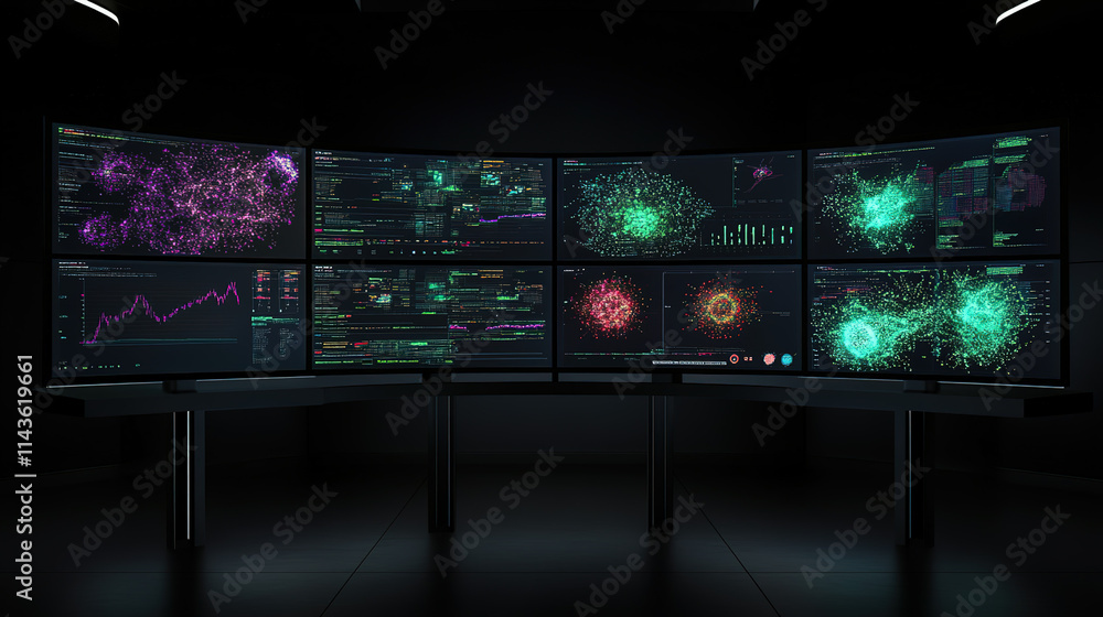 Supercomputer processing vast amounts of data, symbolizing advanced technology and innovation in data analytics and computational power. Supercomputer processing vast amounts of data, symbolizing advanced technology and innovation in data analytics and computational power.