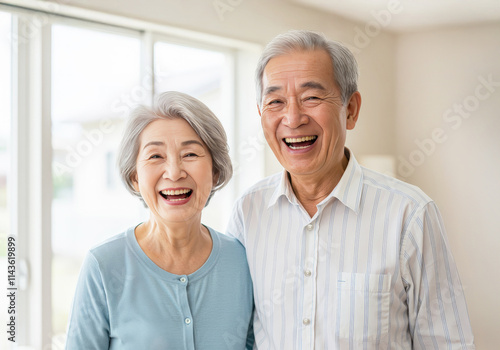 Affectionate Senior Couple Portrait