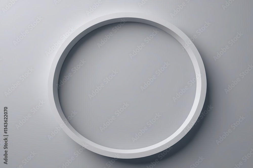 a white circle on a gray background with a shadow a white circle on a gray background with a shadow