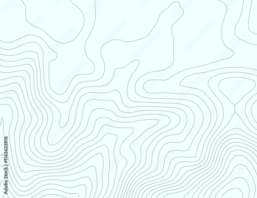 Curvas de nivel, mapa topográfico