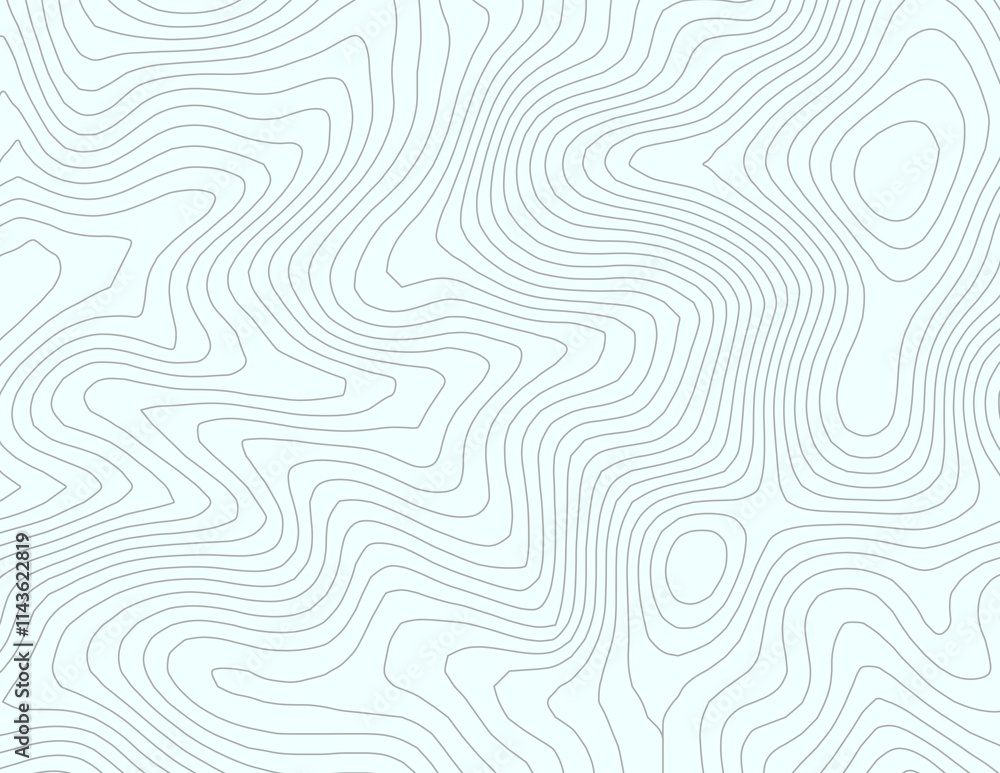 Curvas de nivel, mapa topográfico