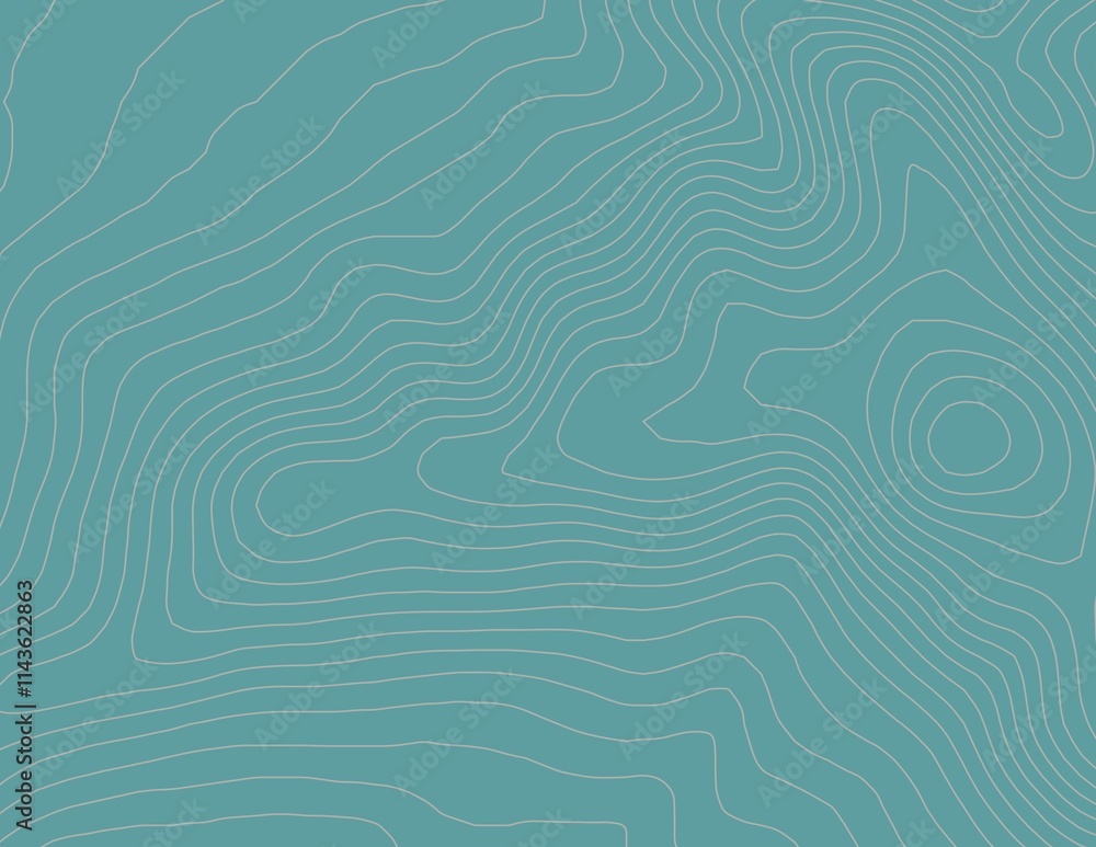 Curvas de nivel, mapa topográfico
