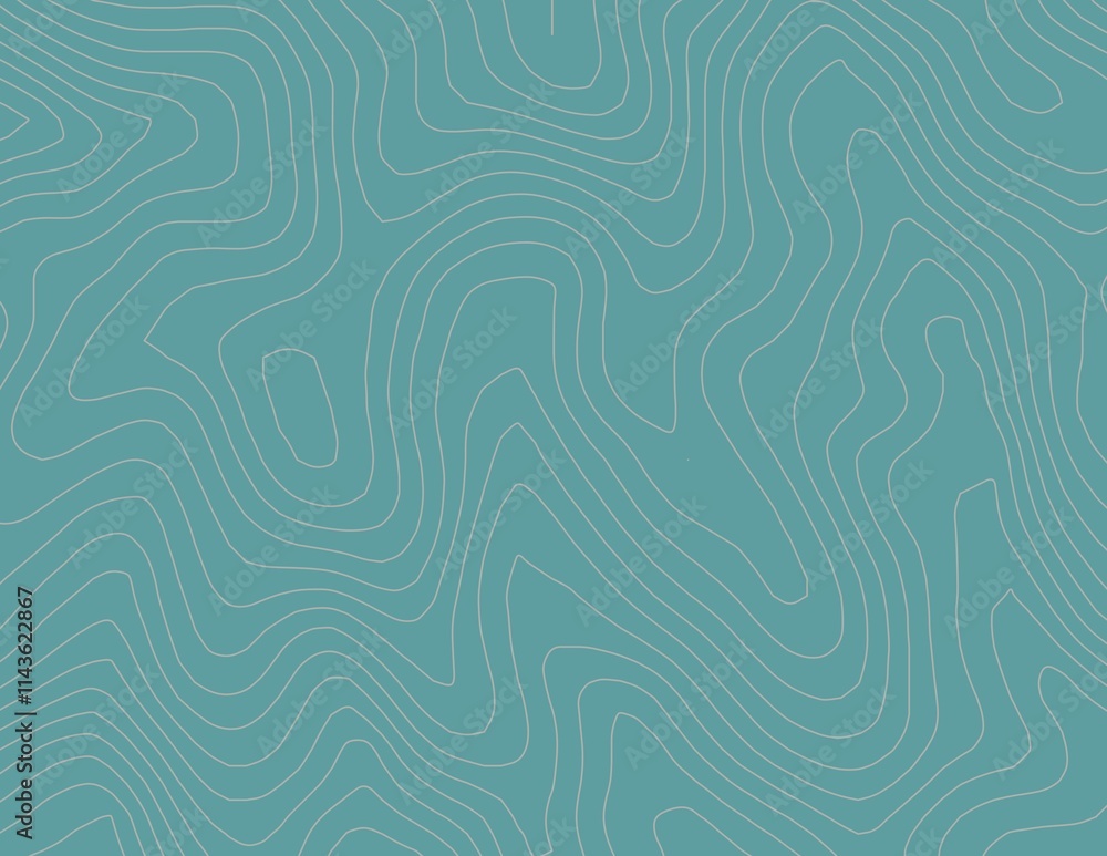 Curvas de nivel, mapa topográfico