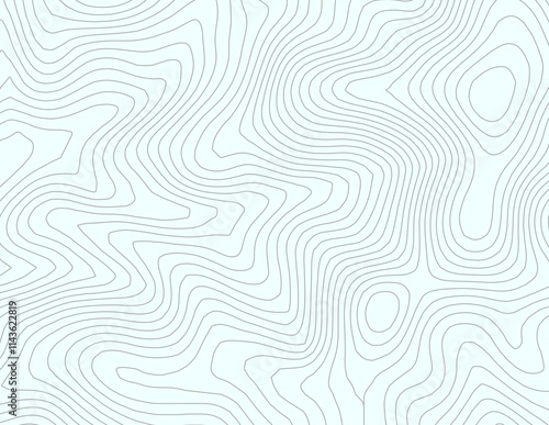 Obraz na płótnie Curvas de nivel, mapa topográfico w salonie
