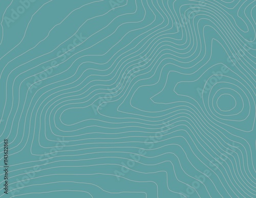 Obraz na płótnie Curvas de nivel, mapa topográfico w salonie