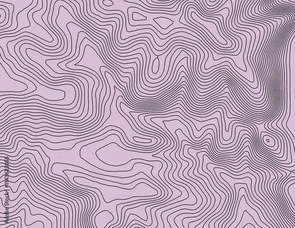 Curvas de nivel, mapa topográfico