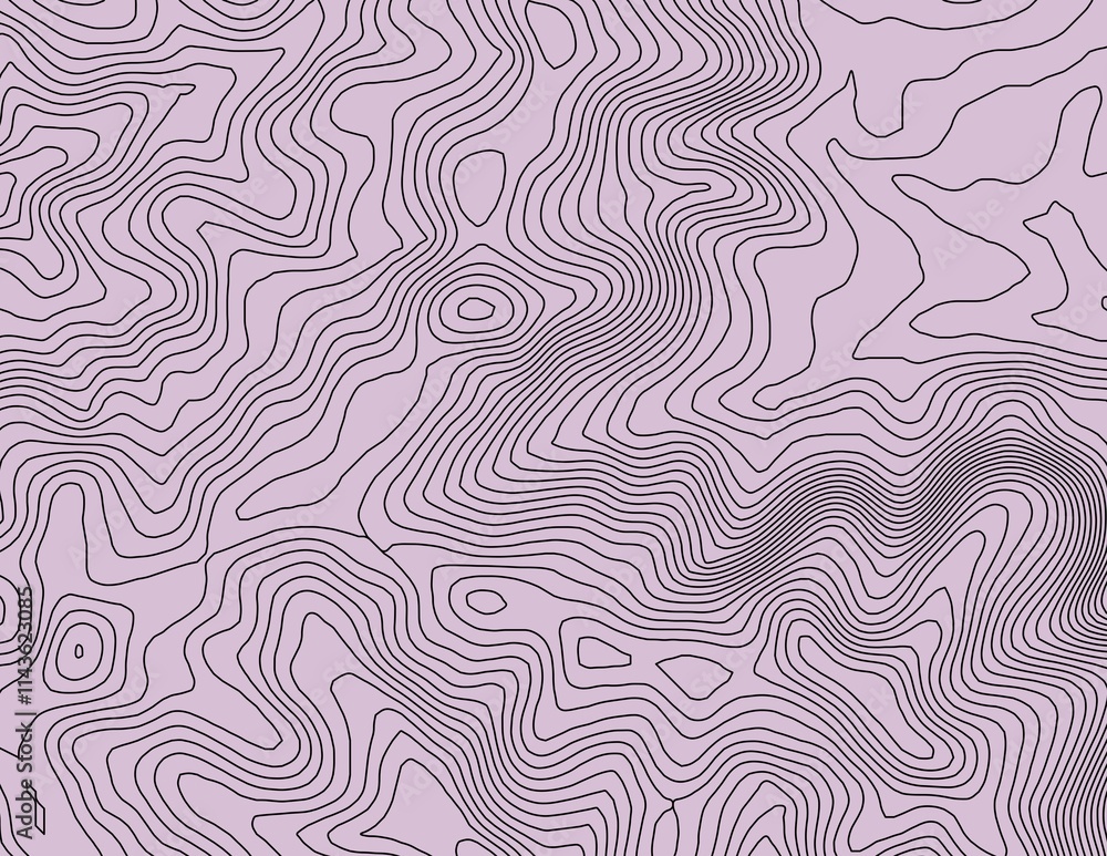 Curvas de nivel, mapa topográfico