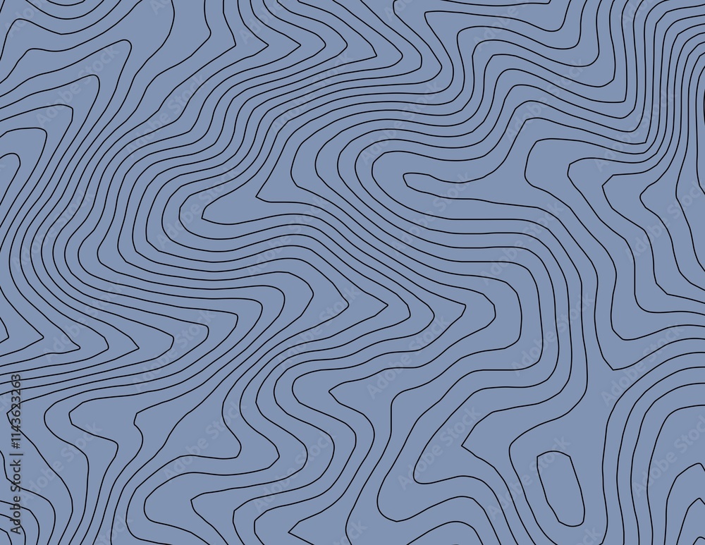 Curvas de nivel, mapa topográfico
