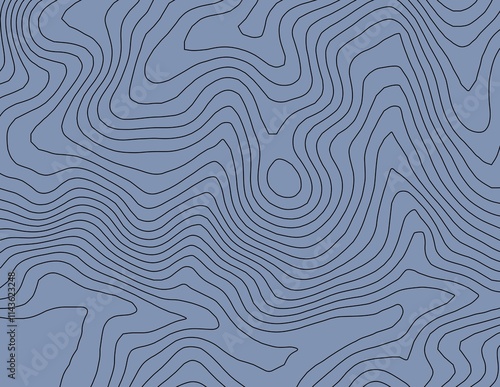 Curvas de nivel, mapa topográfico 