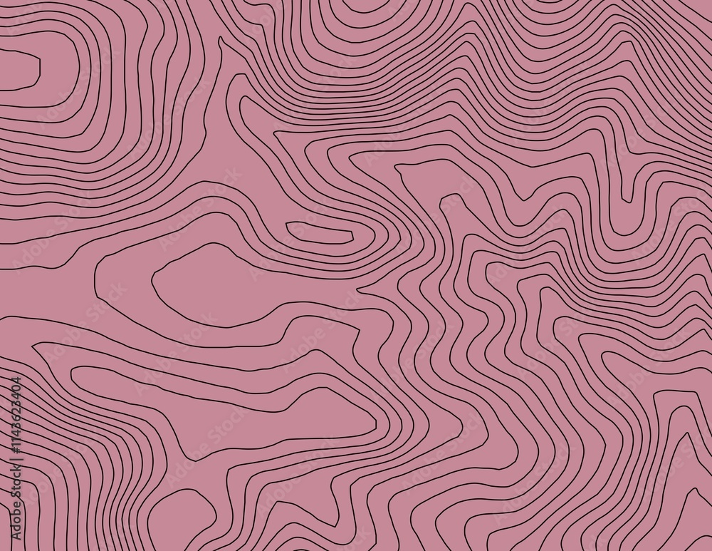 Curvas de nivel, mapa topográfico